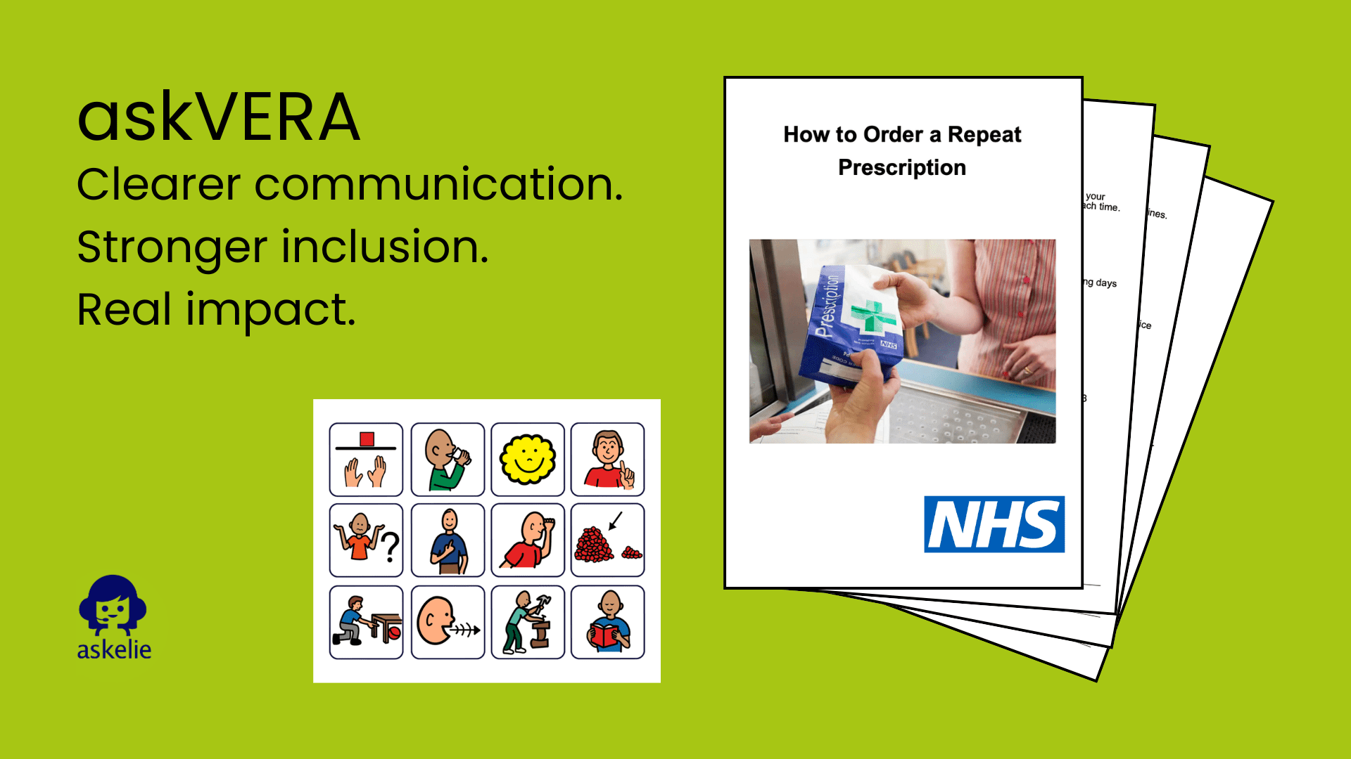 askVERA Easy Read software creating accessible documents with PCS symbols