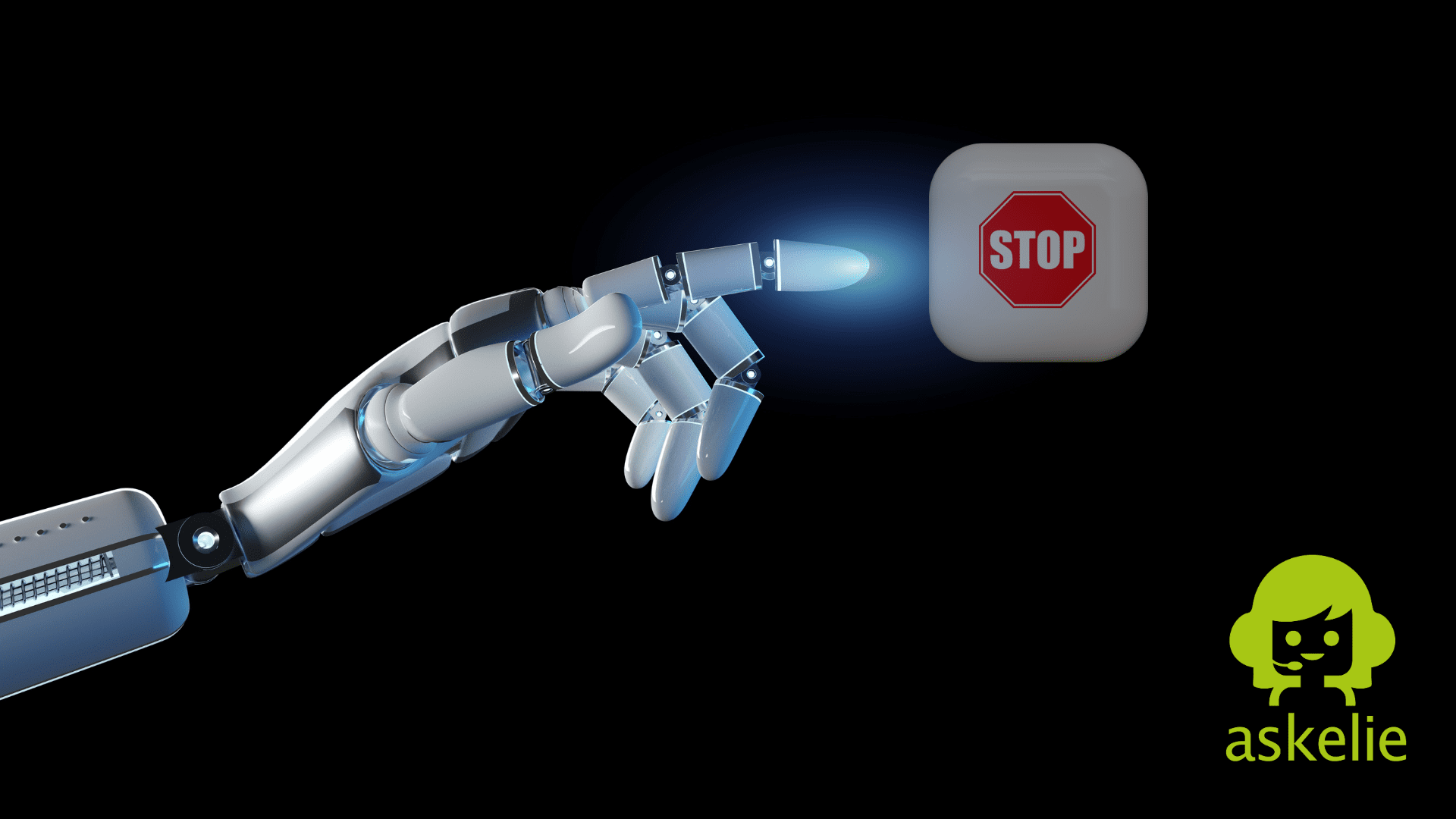 stop AI concept illustration