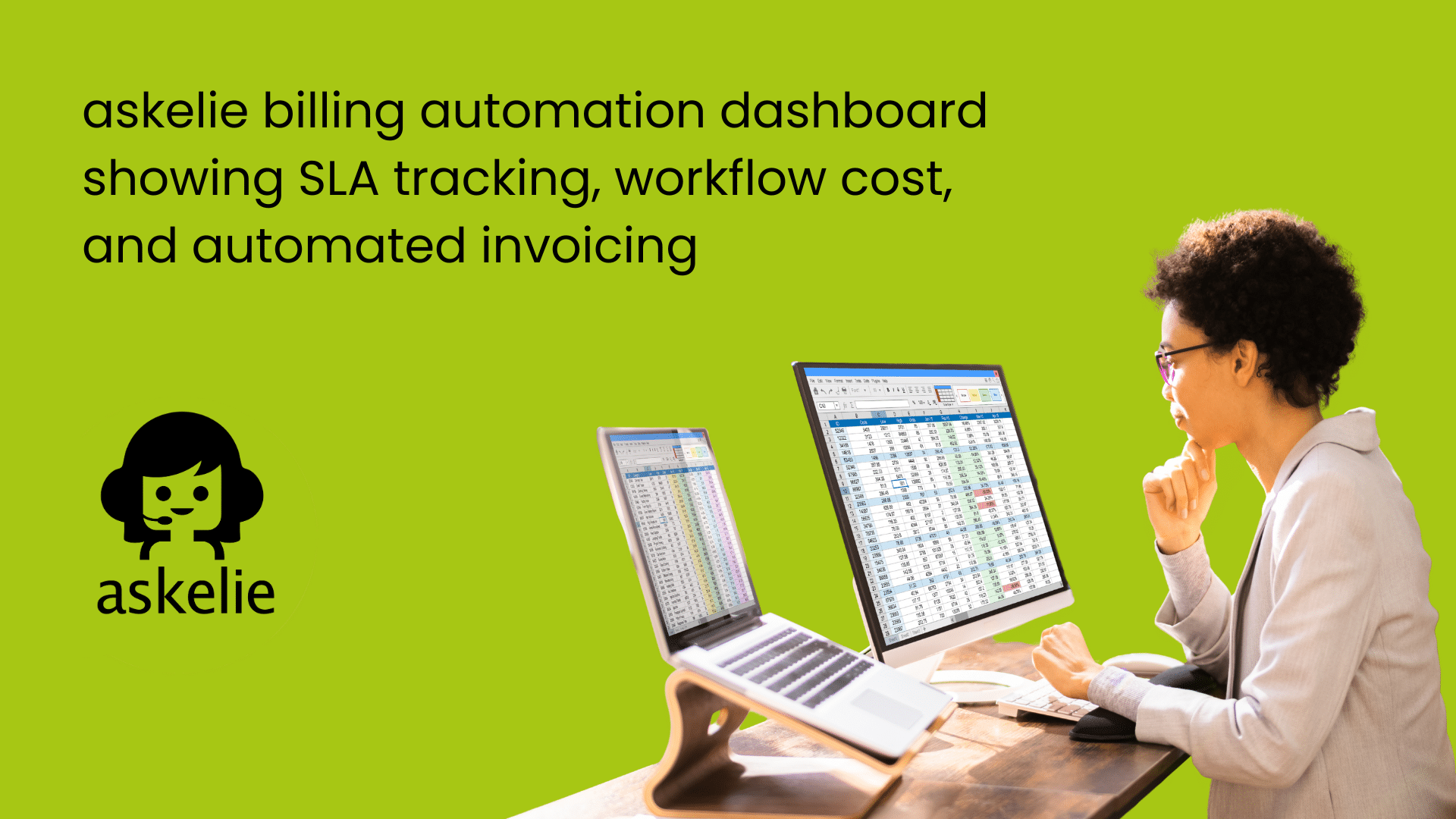 Billing Automation for the Bottom Line: How askelie® Turns Billing and SLA Management Into a Business Advantage 1 askelie billing automation dashboard showing SLA tracking, workflow cost, and automated invoicing
