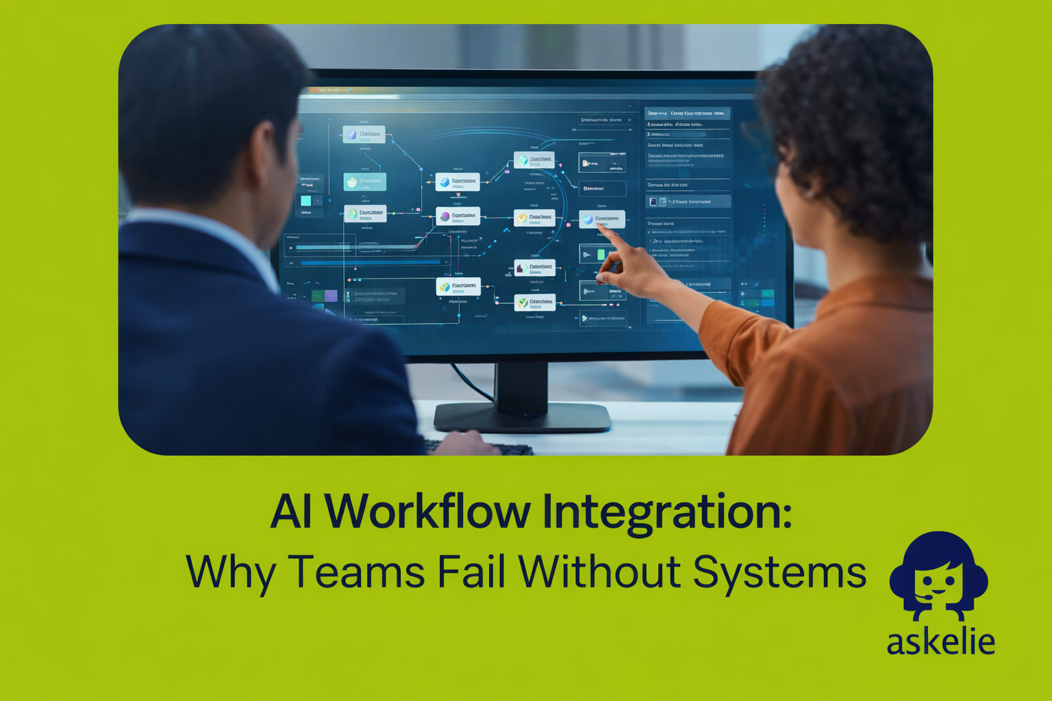 Team collaborating on AI workflow integration strategy