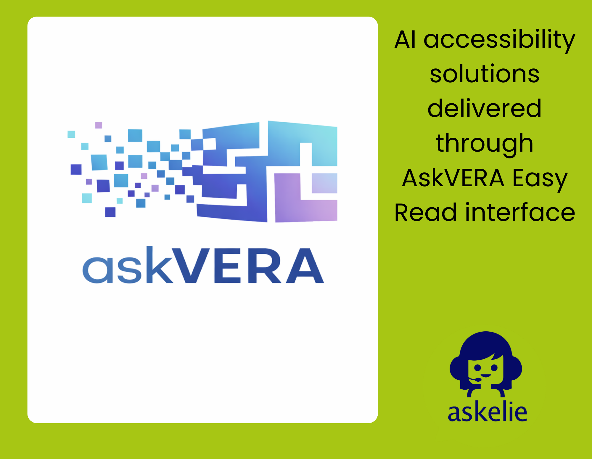 AI Accessibility Solutions Are Becoming a Core Digital Requirement 1 AI accessibility solutions delivered through AskVERA Easy Read interface