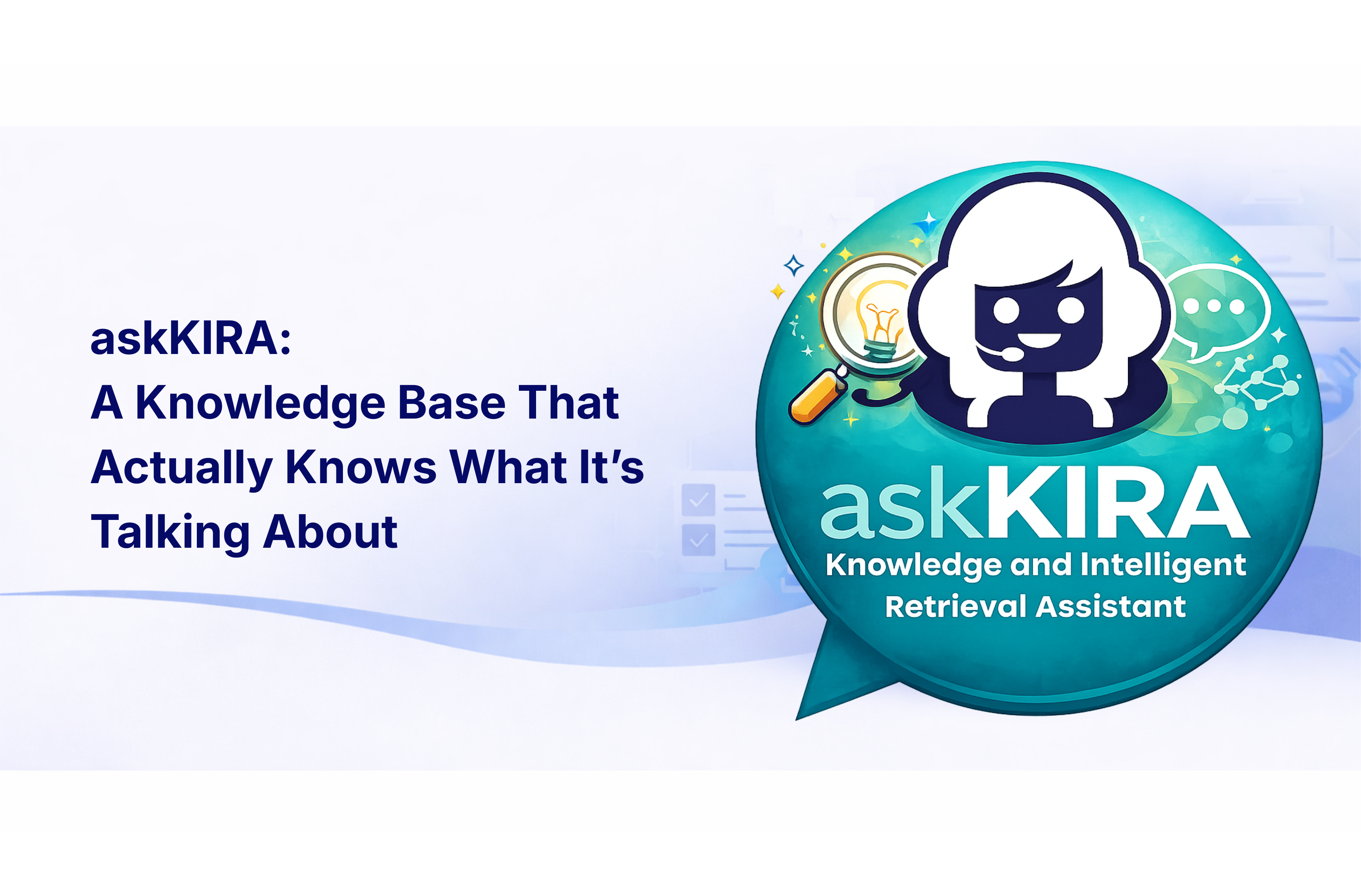 private AI knowledge platform dashboard powered by askKIRA