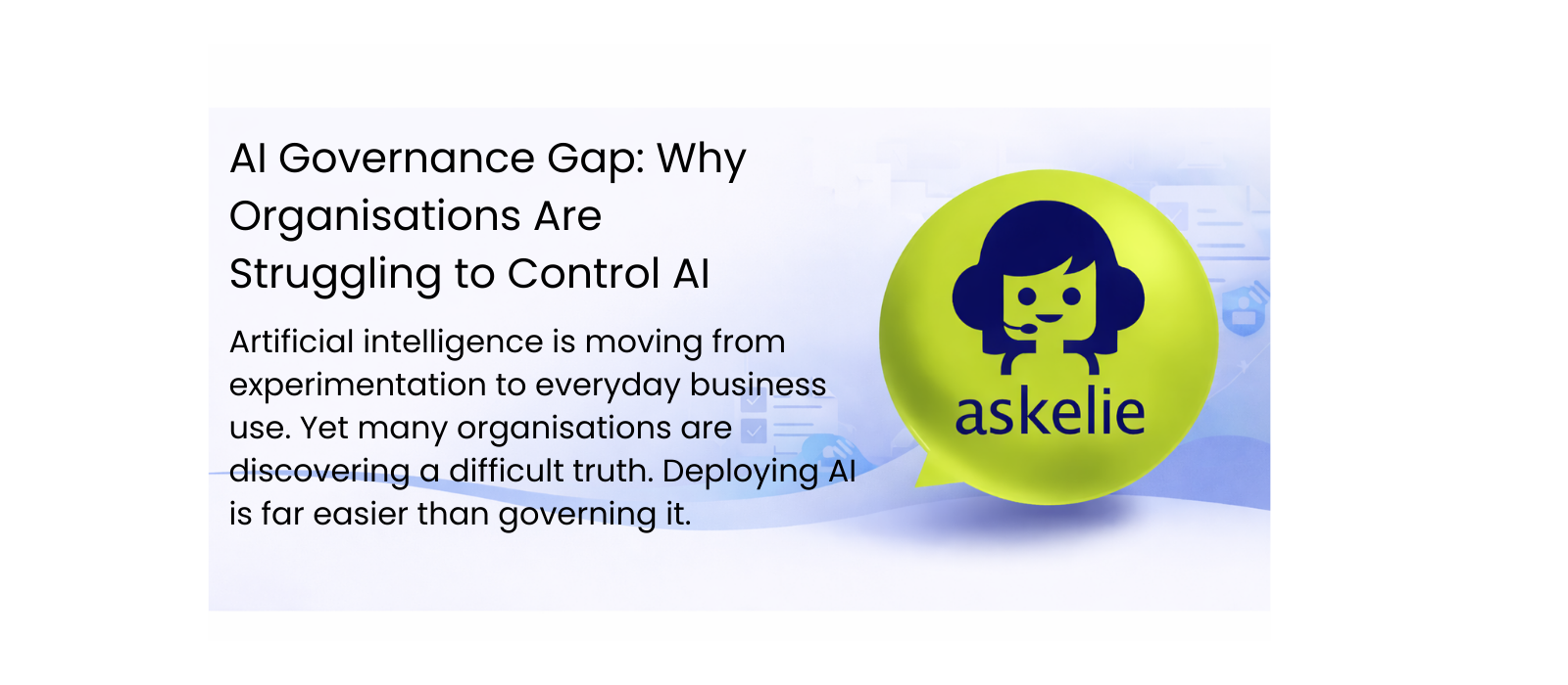 AI governance gap concept showing structured knowledge platform controlling AI