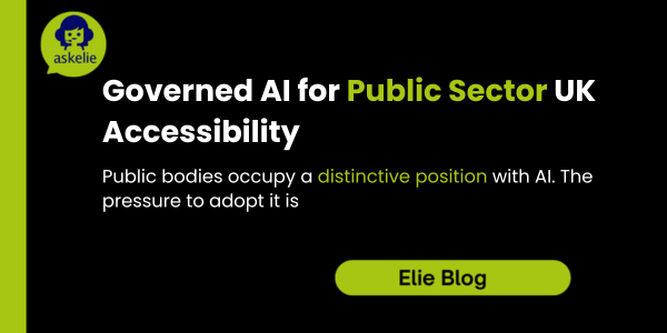 Governed AI for Public Sector UK Accessibility