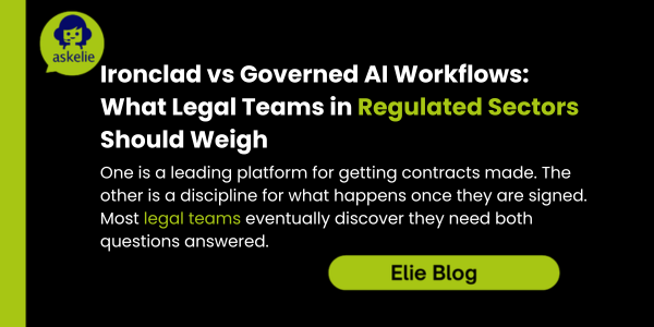 ronclad vs governed AI workflows comparison for legal teams